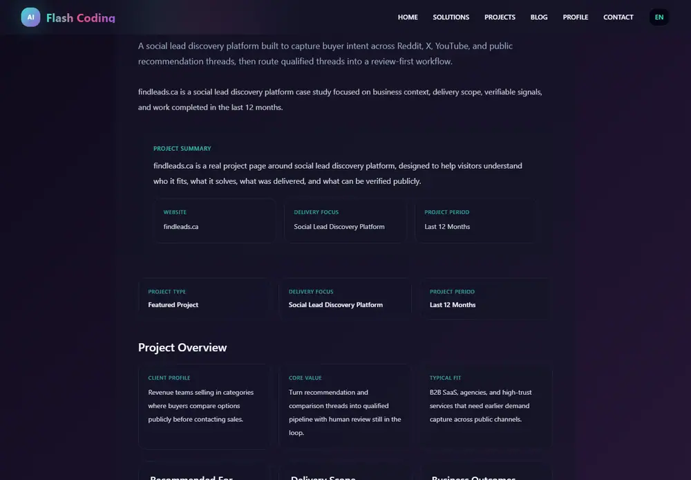 Real Estate Lead and Listing AI Analysis System interface design