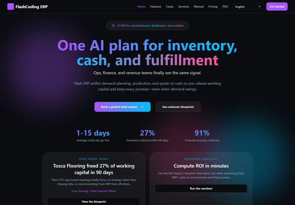 Inventory and Order Automation Dashboard project screenshot